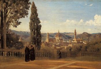 讓 巴蒂斯特 卡米耶 柯羅 Florence - The Boboli Gardens 讓 巴蒂斯特 卡米耶 柯羅 Florence - The Boboli Gardens